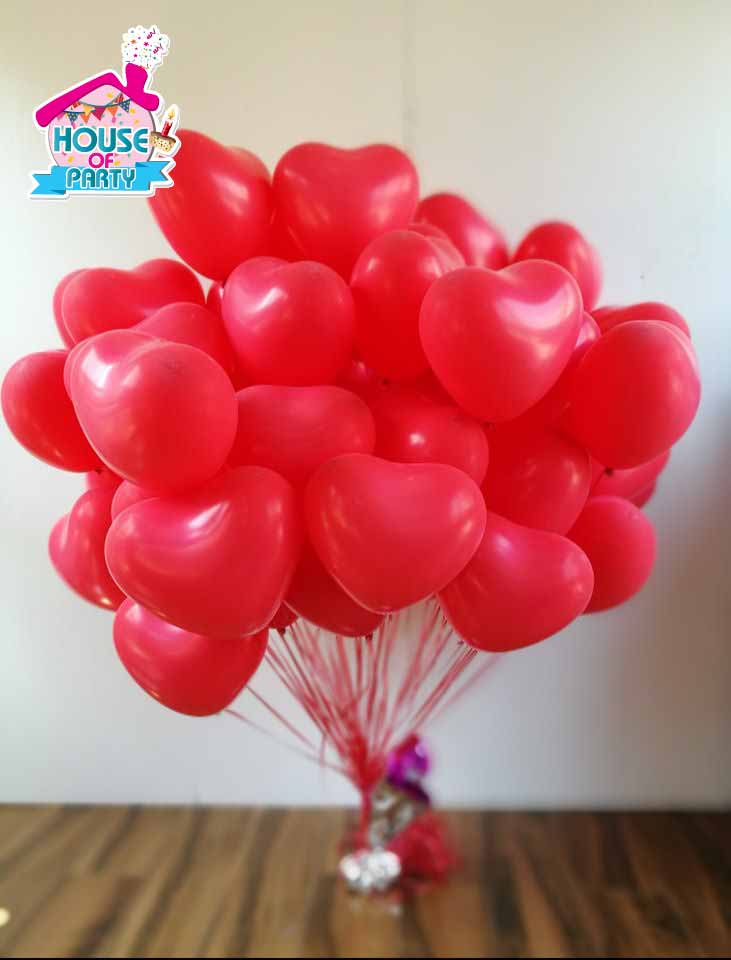 ลูกโป่งลอยฟ้ารูปหัวใจ อัดก๊าซฮีเลียม ลูกละ 39 บ. (ลอยได้ 8-10 ชม.) สั่งทาง Line ID:@houseofparty นะคะ