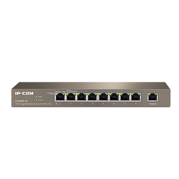 IP-COM G1009P-EI 9-Port Gigabit Unmanaged PoE Switch with 8-Port PoE
