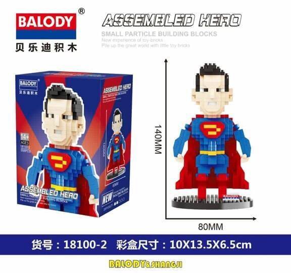 Balody 18100 1-8 Super Heroes