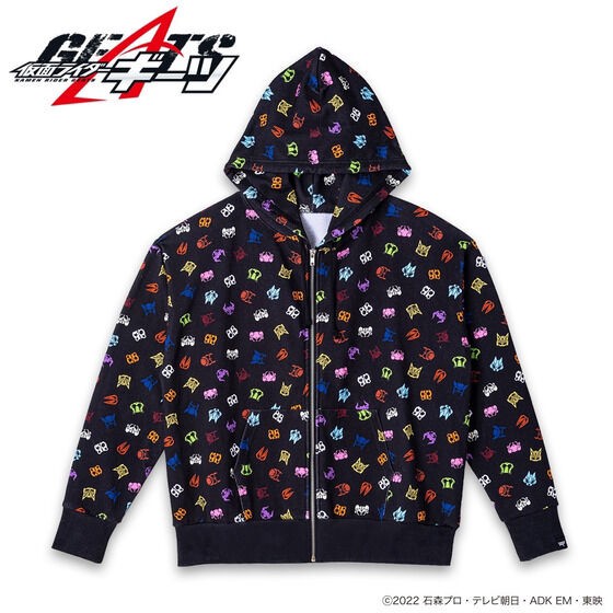 PRE-ORDER : Kamen Rider Geats Rider Core ID Mark All Over Pattern Hoodie