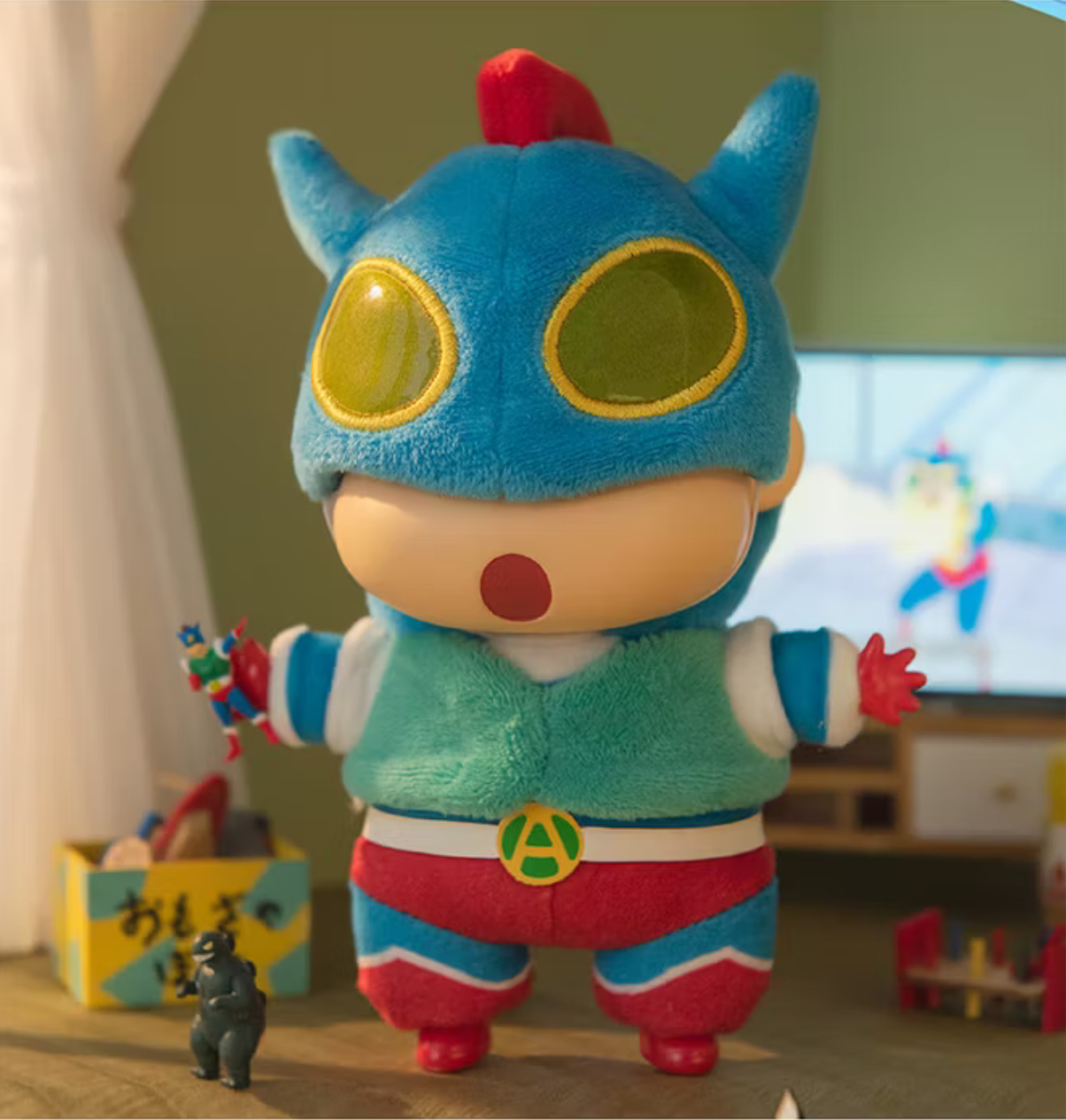 ตุ๊กตาพวงกุญแจ Crayon Shinchan Play Party Series Vinyl Plush Keychain by Top Toy