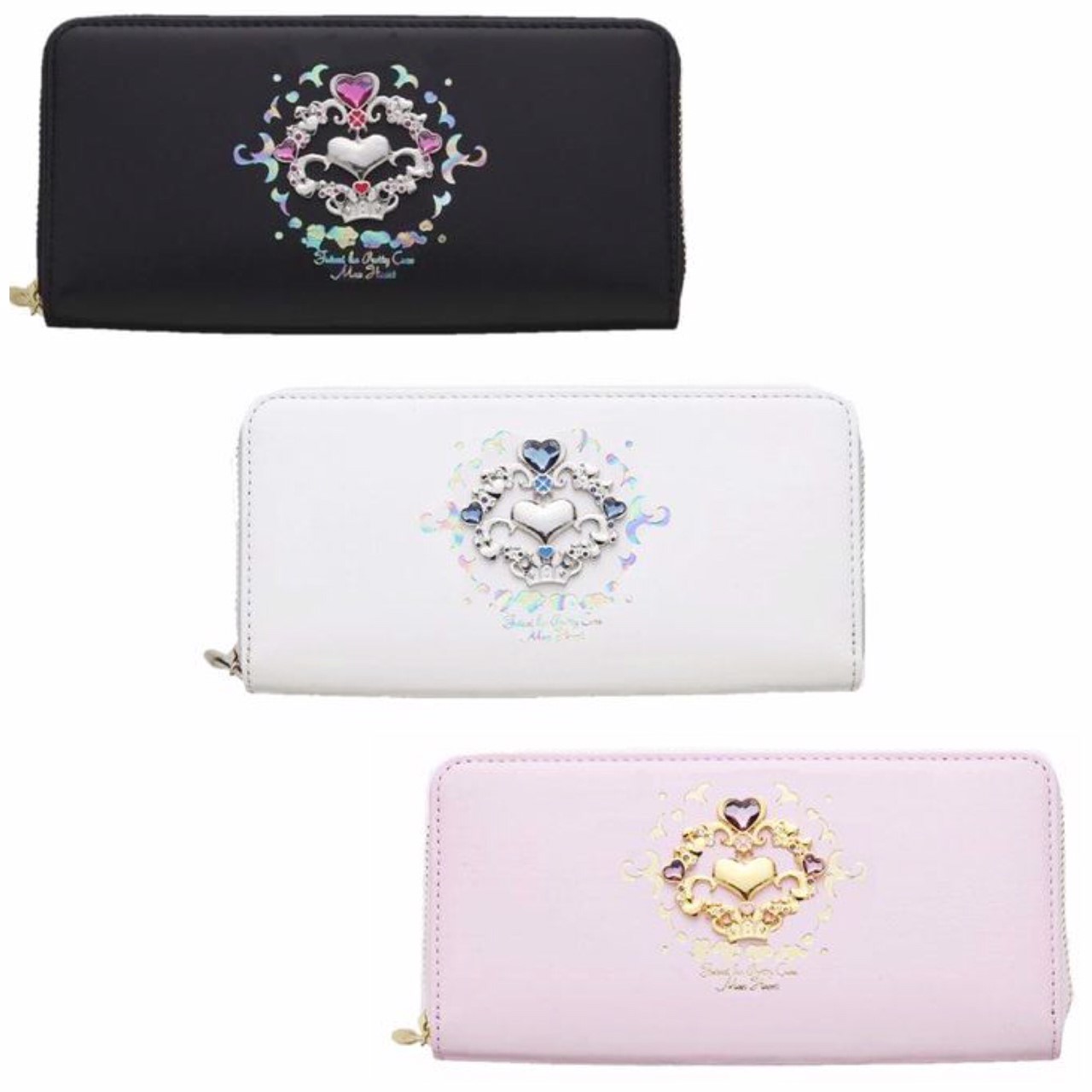 PRE-ORDER : Futari wa Pretty Cure Max Heart Genuine Leather Round Wallet