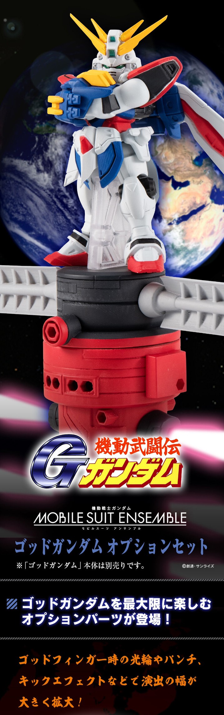 PRE-ORDER : Mobile Suit Gundam Mobile Suit Ensemble God Gundam Option Set