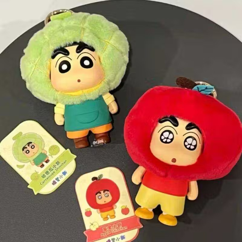 โมเดลพวงกุญแจ Crayon Shinchan - Fruit Cottage Series Pendant Keychain by Top Toy