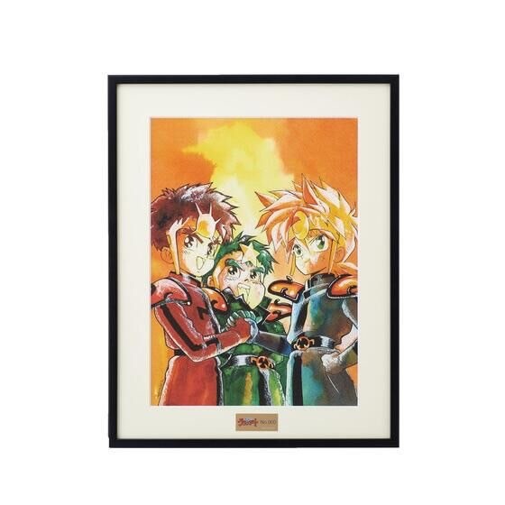 PRE-ORDER : Magical King Granzort / Haou Taikei Ryu Knight Autographed / Super Robot Galatt Reproduction Original Artwork