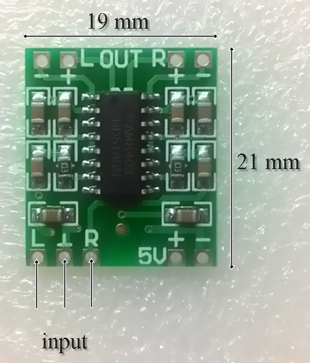 แอมป์จิ๋ว IC PAM8403 - DIGITAL AUDIO AMPLIFIER 2x3W Stereo
