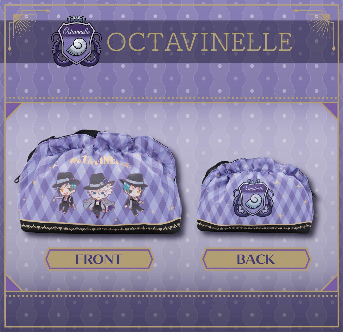 PRE-ORDER : Disney Twisted Wonderland Original Illustration Frill Pouch