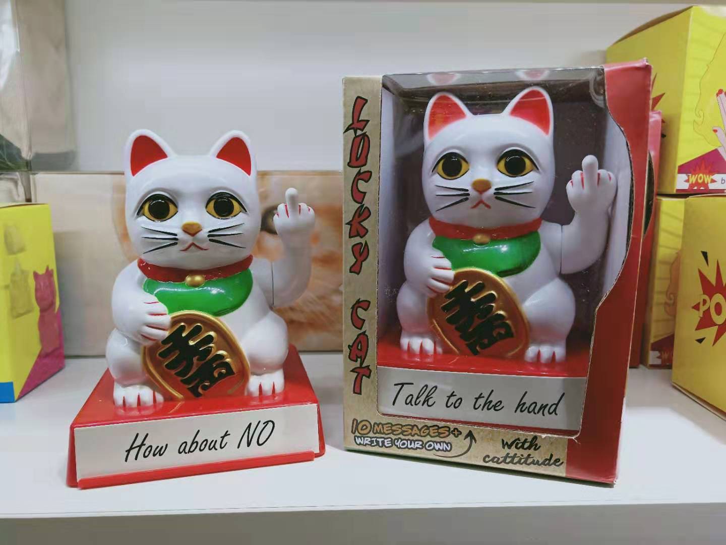 ฟิกเกอร์ แมวกวัก Angry Lucky Cat by Cattitude
