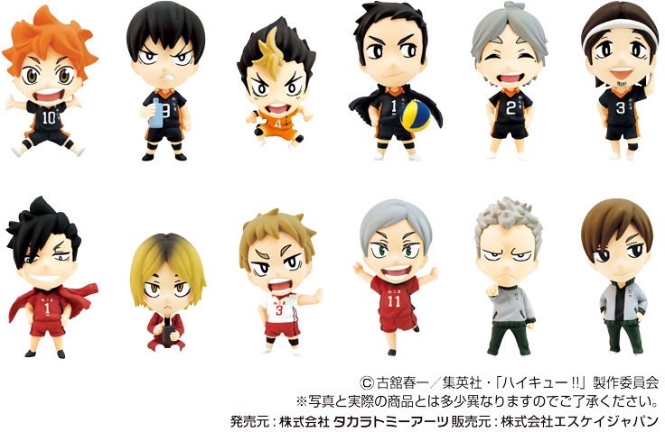 Pre-order : Ani-chara Heroes Haikyu!! Second Season Vol. 1/2 (12 pcs) by Takara Tomy Arts (Reissue)