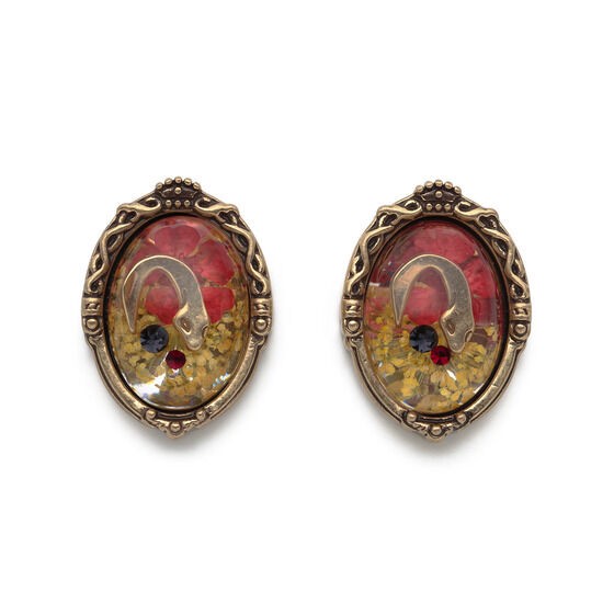 PRE-ORDER : Disney Twisted Wonderland Flower Accessory Earrings
