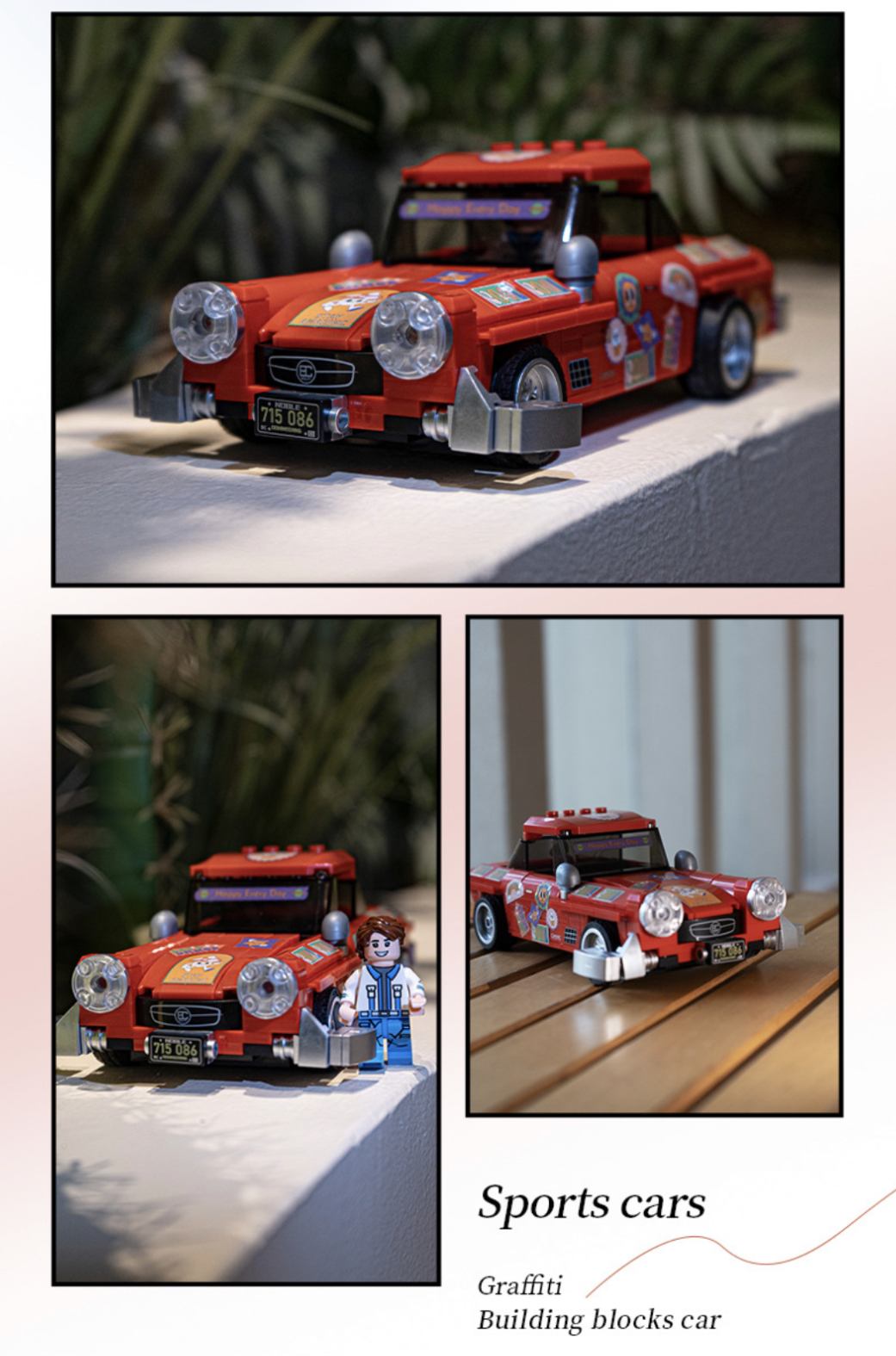 Decool 28005 - 28008 Ford Racing Pacemaker Graffiti Car