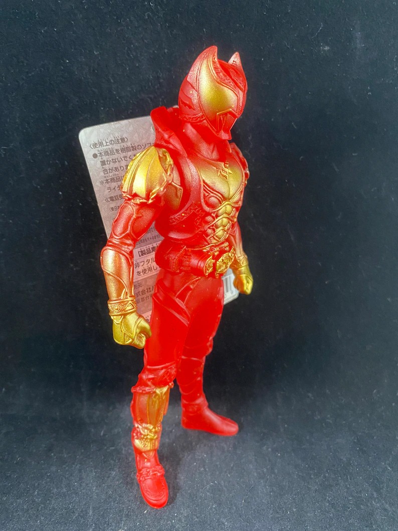 *Limited* Rider Hero Series Kamen Rider Kiva Special Red Color Edition Puri! Kiva! Go Summer Character Festival 2008 Soft Vinyl Figure by Bandai