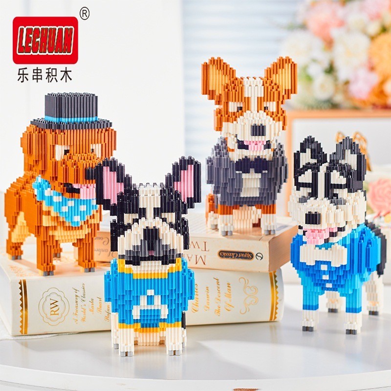 ตัวต่อนาโน Size XL - Lechuan 68687 - 68690 Dog in a Suit