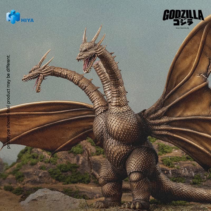Pre-order : EXQUISITE BASIC Series Godzilla vs. King Ghidorah (1991): King Ghidorah Battle Damaged Ver. Action Figure by Hiya Toys