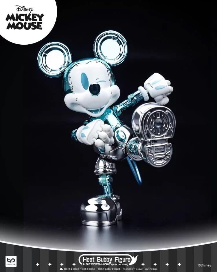 Heat Bubby Figure - Disney - Mickey Mouse Mysterious Exhibition Limited Golden / Blue Version by INFINITY TOYS (HeatBoys)