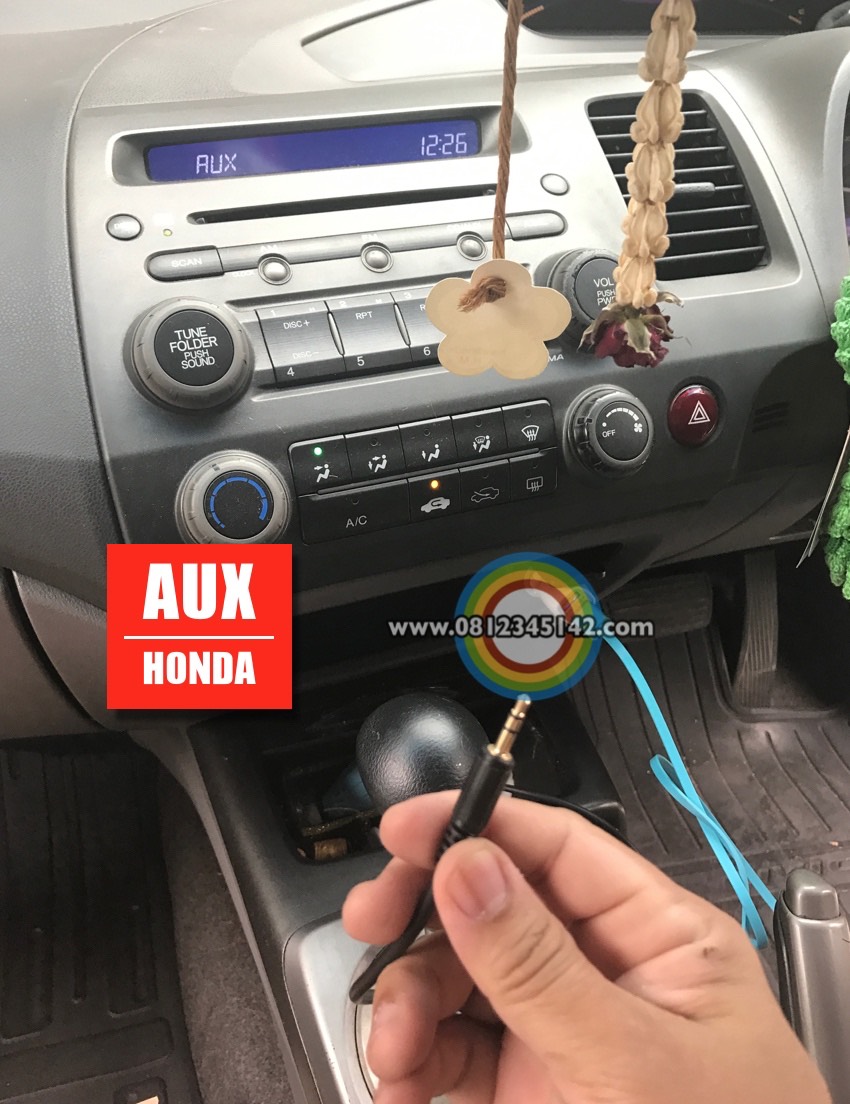 สาย aux สำหรับ honda ปลายหัวตัวผู้