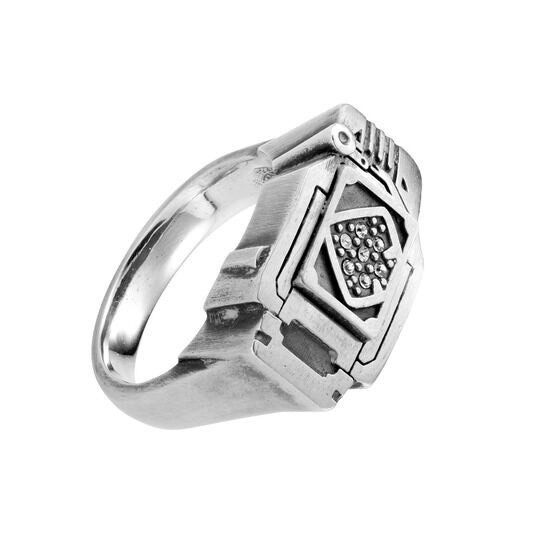 PRE-ORDER : Kamen Rider Blade Blay Buckle Image Silver Ring