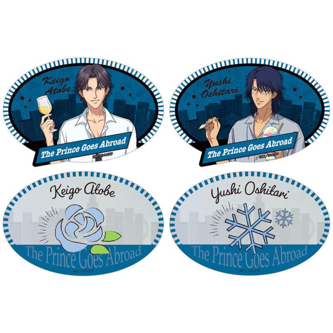 PRE-ORDER : New Prince of Tennis The Prince Goes Abroad Luggage Sticker Set