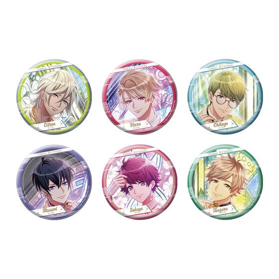 PRE-ORDER : A3! Hologram Can Badge ~Happy × 4 Birthday Spring Troupe!~