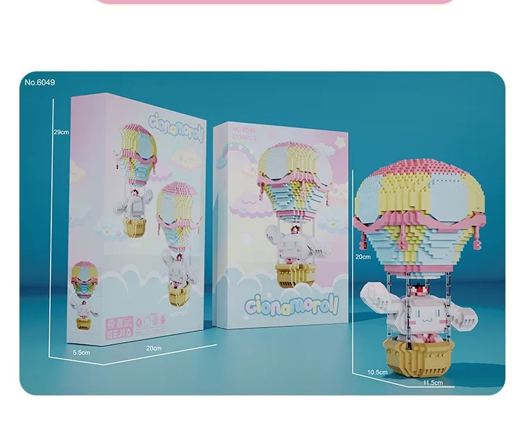 Gejia 6049 Cinnamoroll in Balloon 2139pcs