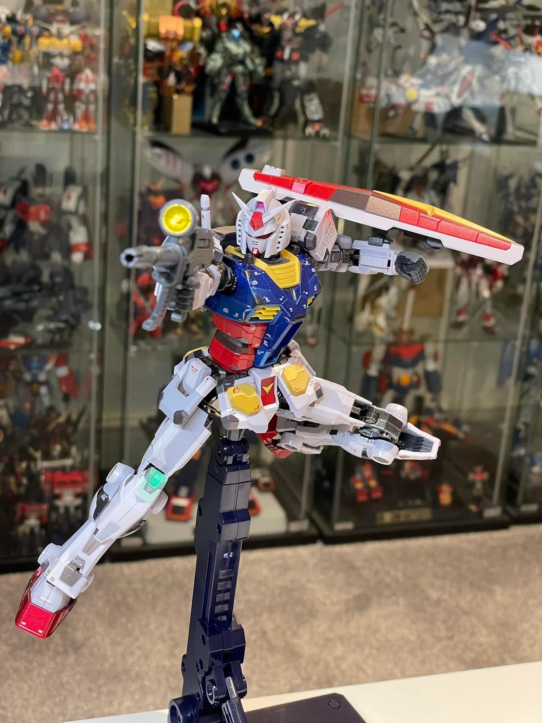 หุ่นเหล็ก Gundam - Chogokin X GUNDAM FACTORY YOKOHAMA RX-78F00 GUNDAM -Night illuminated ver.- by Premium Bandai (Lot JP มีกล่องน้ำตาล