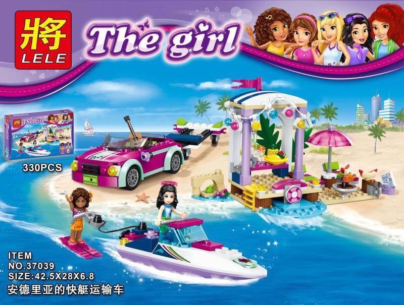 Lele 37039 Friends Andrea’s Speedboat Transporter 330pcs