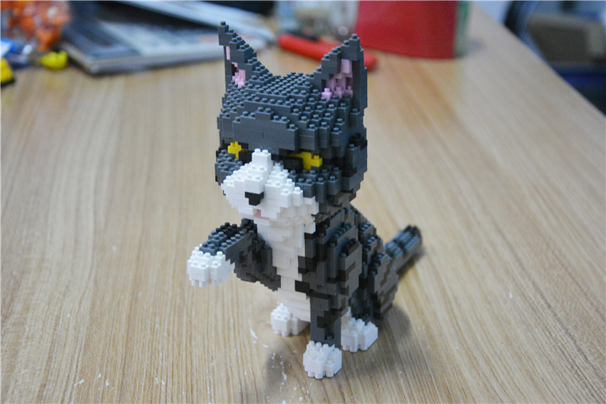 Balody 16038 Gray/White Cat 1300pcs
