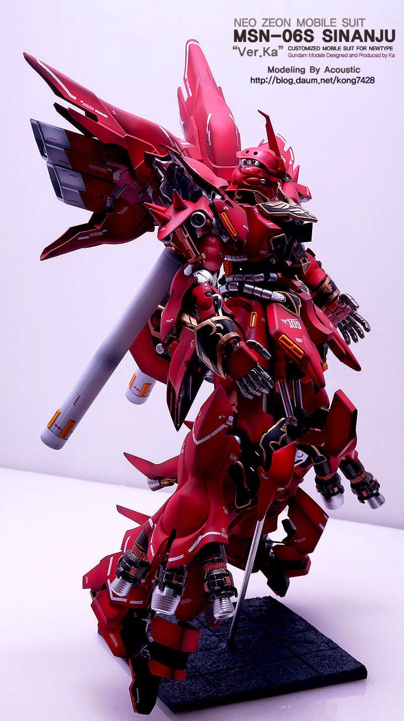 MG 1/100 MSN-06S Sinanju Ver.Ka Neo Zeon Mobile Suit Customized for Newtype by Bandai