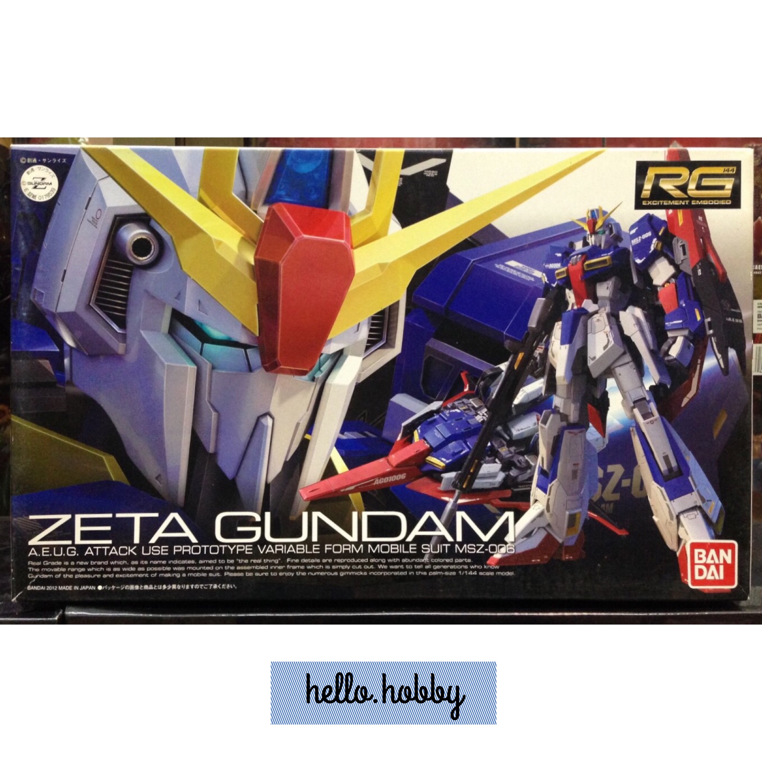 RG 1/144 MSZ-006 Zeta Gundam by Bandai