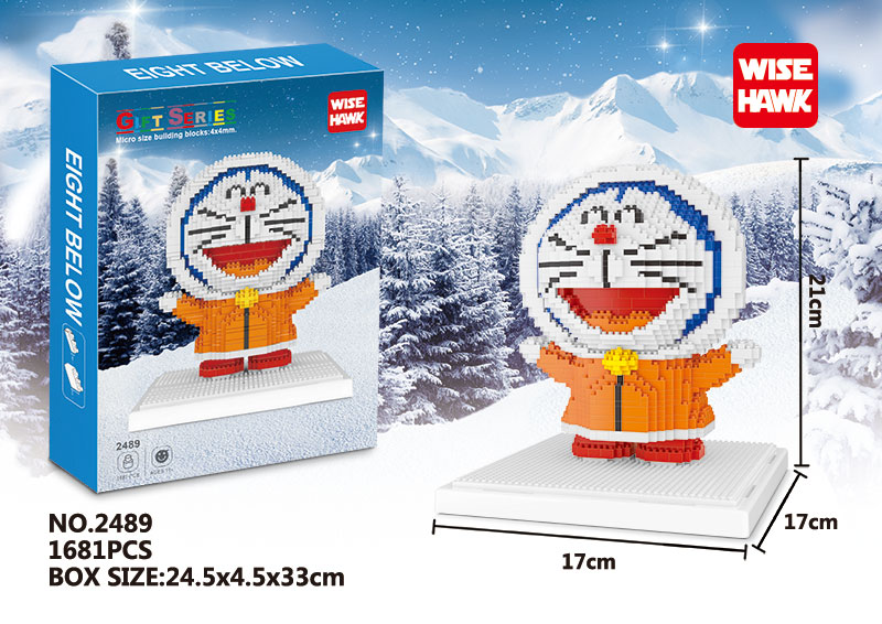 Wise Hawk 2489 Doraemon Snowman 1681pcs