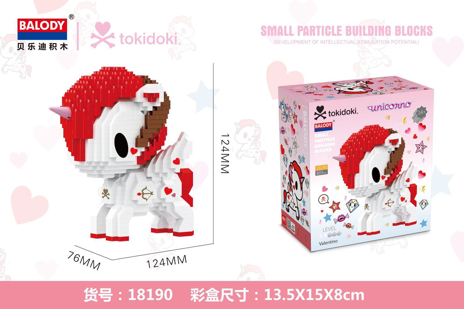 Balody 18190-18191, 18198-18200 Tokidoki Unicorn