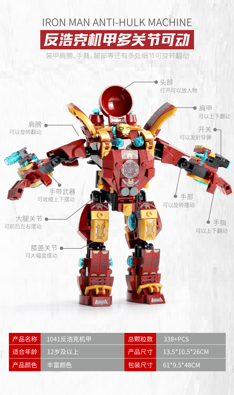 SY 1337-1340 Avengers Iron Man Hulk Busters