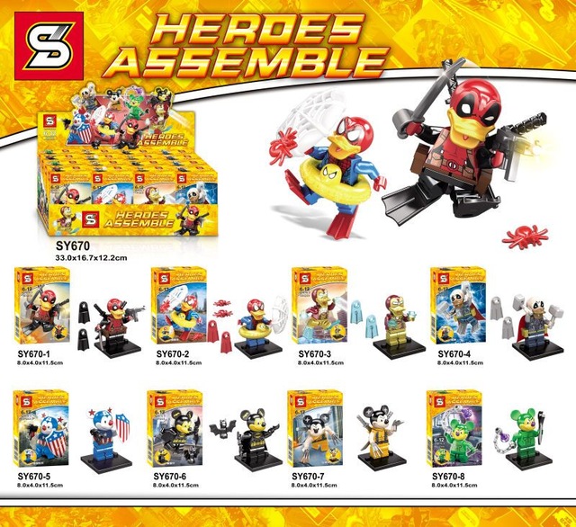 SY 670 1-8 Disney Super Heroes