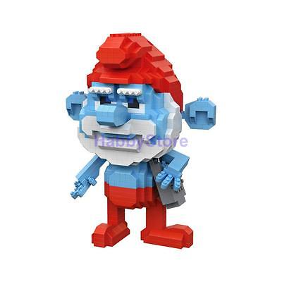 LOZ 9756 The Smurfs Papa Smurf 880pcs