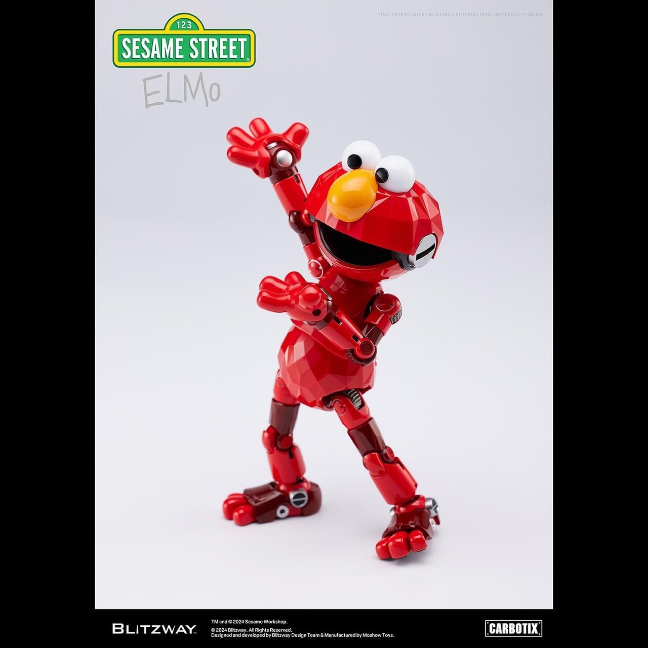 หุ่นยนต์ CARBOTIX - Sesame Street DX Ver. (Set of 3 : Elmo & Cookie Monster & Big Bird) by Blitzway (มีกล่องน้ำตาล)