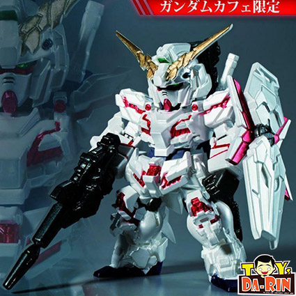 $ FW GUNDAM CONVERGE GUNDAM CAFÉ LIMITED Unicorn Gundam (Metallic Ver.) (Damaged BOX)
