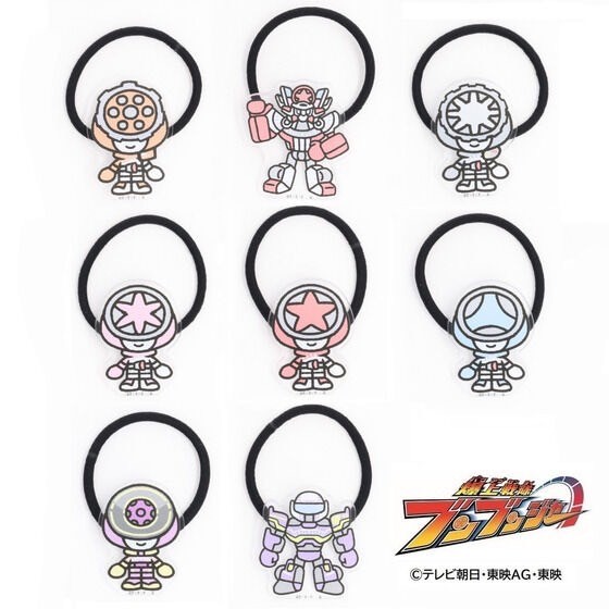 PRE-ORDER : Bakuage Sentai Boonboomger Mini Character Hair Tie (8 types)