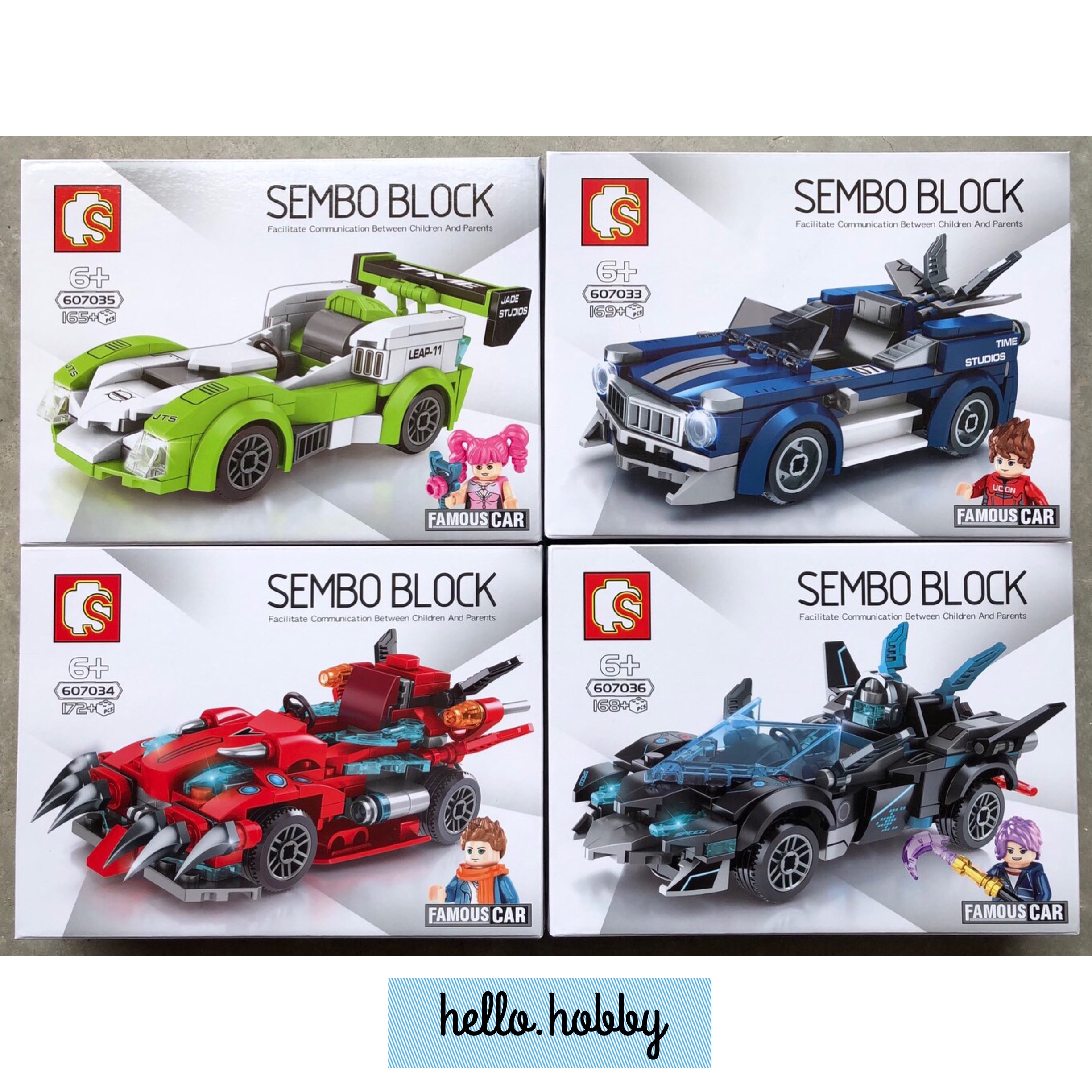 Sembo Block 607033-607036 Speed Champions