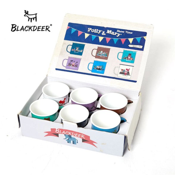 Blackdeer enamal mug 6 pcs