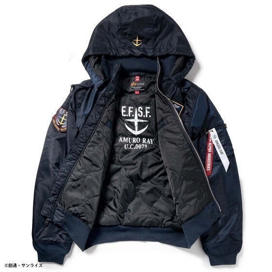 PRE-ORDER : STRICT-G ALPHA Hooded Rib Jacket "Mobile Suit Gundam"