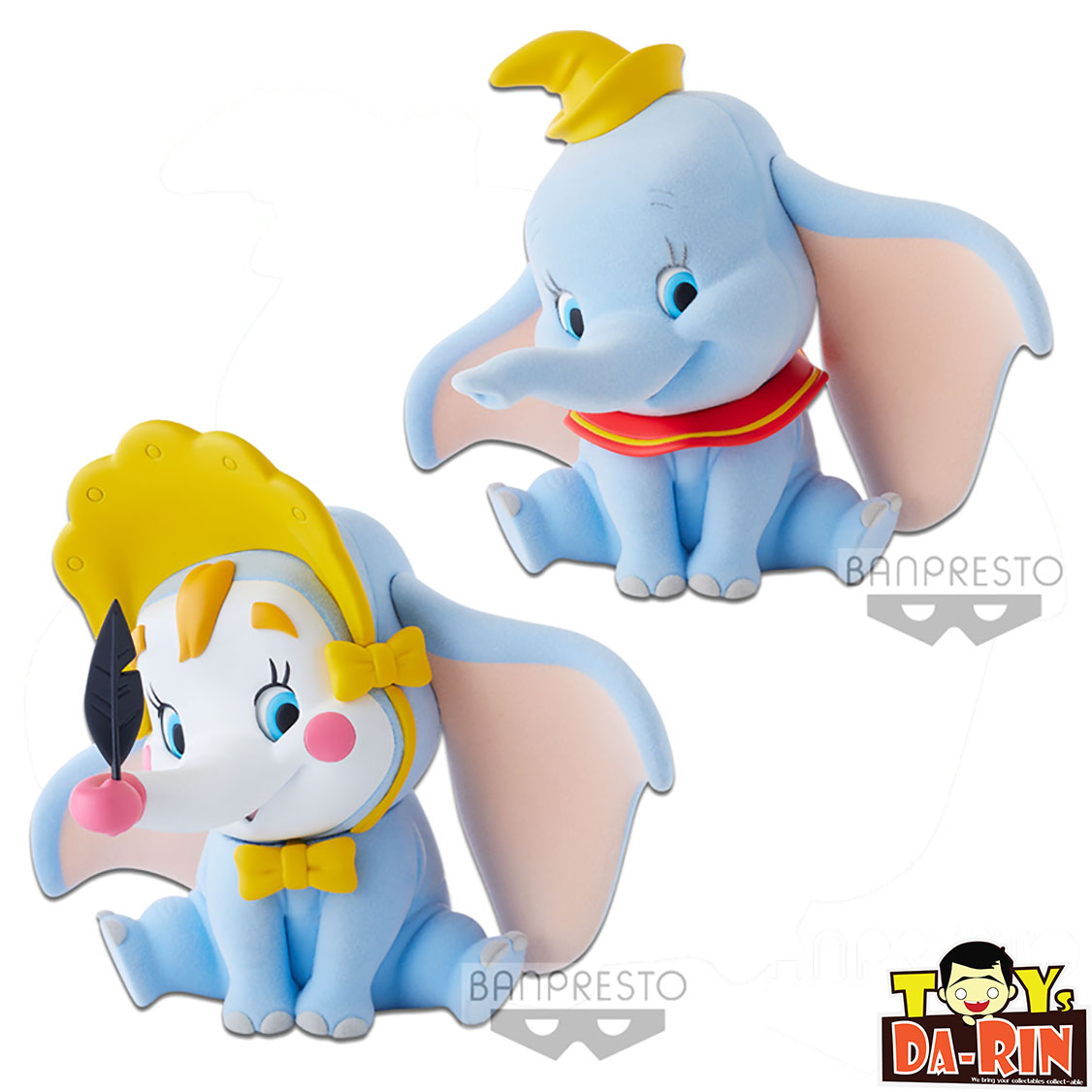 Disney Characters Fluffy & Puffy -Dumbo Normal & Clown ver.-