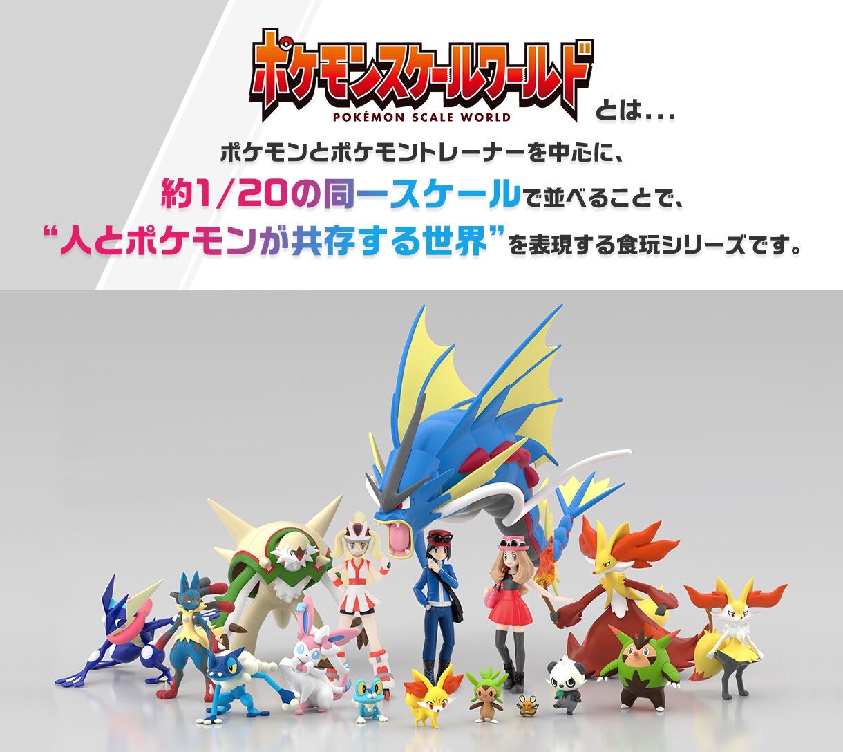 PRE-ORDER : Pokemon Scale World Kalos Region Corni & Mega Lucario / Mega Gyarados