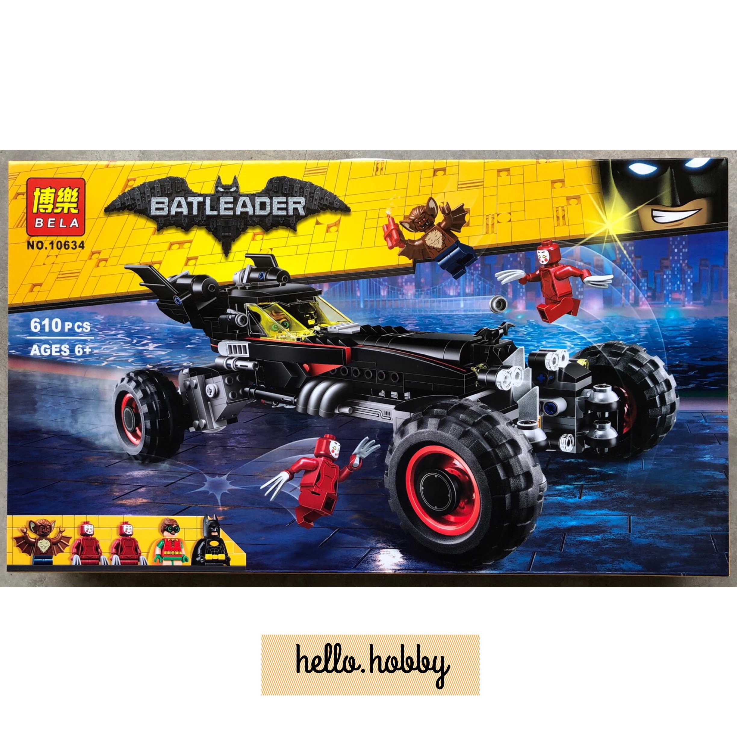 Bela 10634 Batman The Batmobile 610pcs