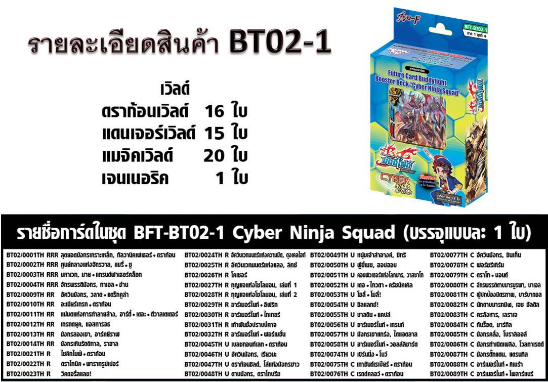 BFT-BT02-1 Cyber Ninja Squad ภาคที่ 1 ชุดที่ 4
