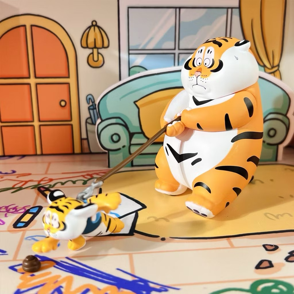 โมเดลได้ 1 ตัว | Panghu I,m Not Fat Tiger - Father & Stubborn Son Series by Funism