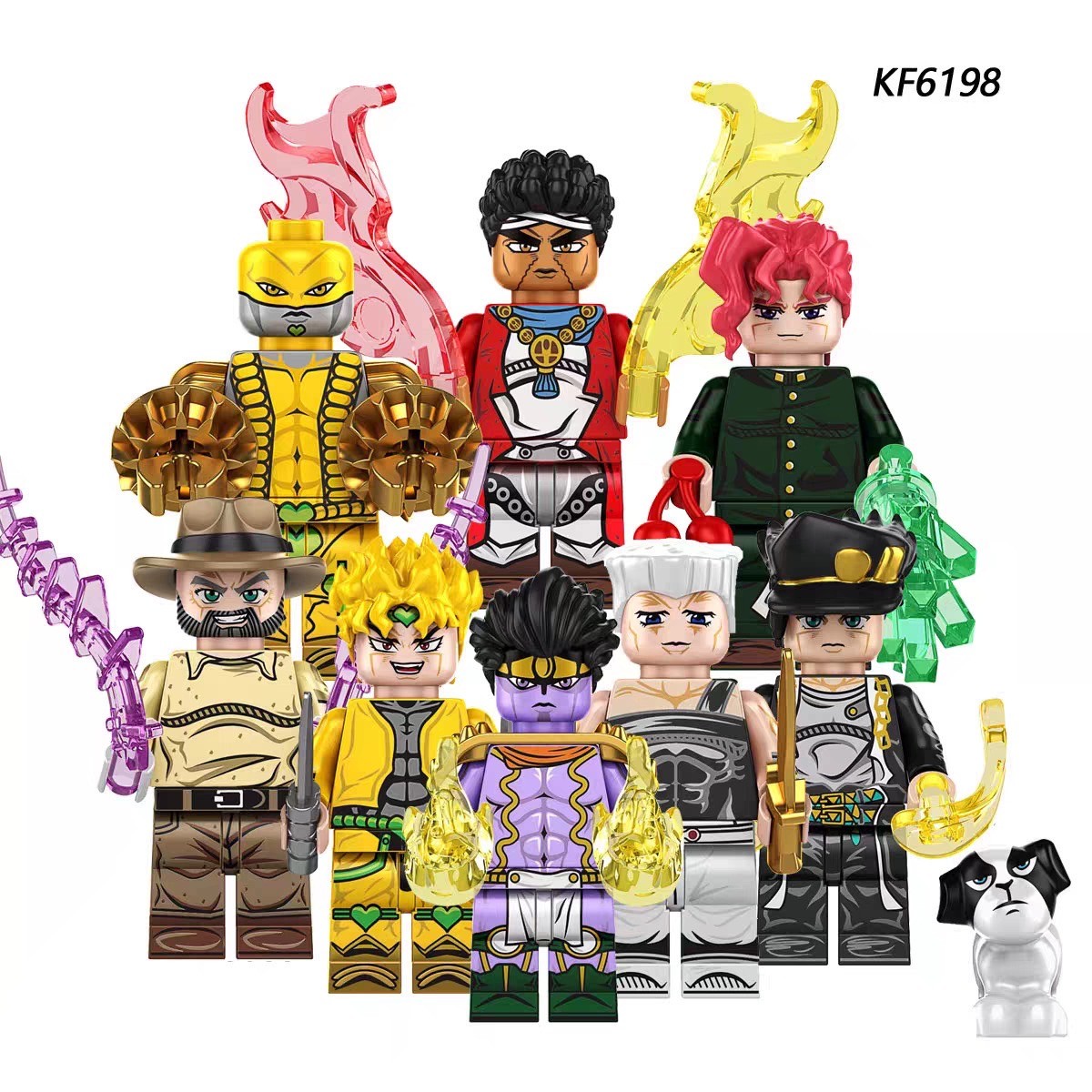 ตัวต่อมินิฟิกเกอร์ โจโจ้ ล่าข้ามศตวรรษ KF 3017-3024 JoJo’s Bizarre Adventure