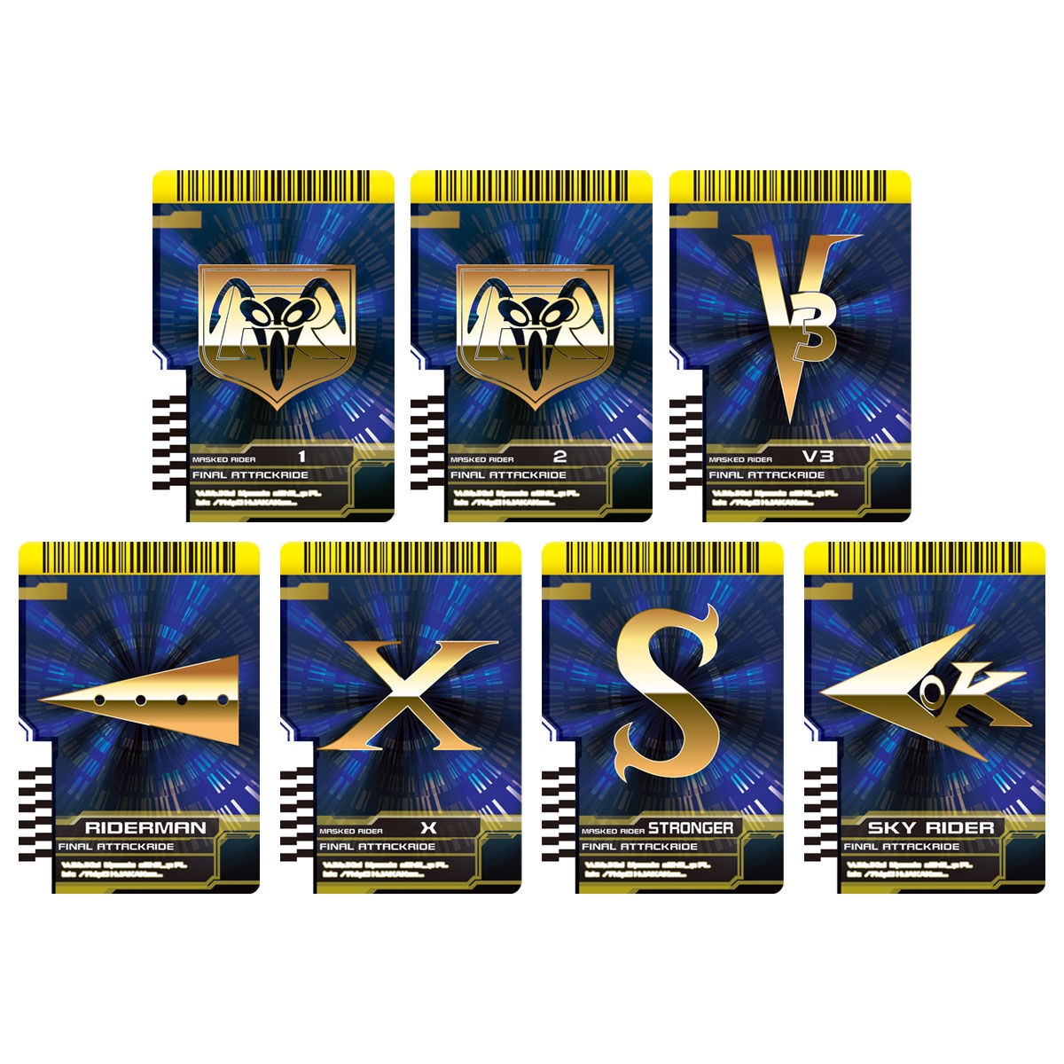 Masked Rider Decade - COMPLETE SELECTION MODIFICATION (CSM) Rider Card Set EXTRA by Premium Bandai (Limited)
