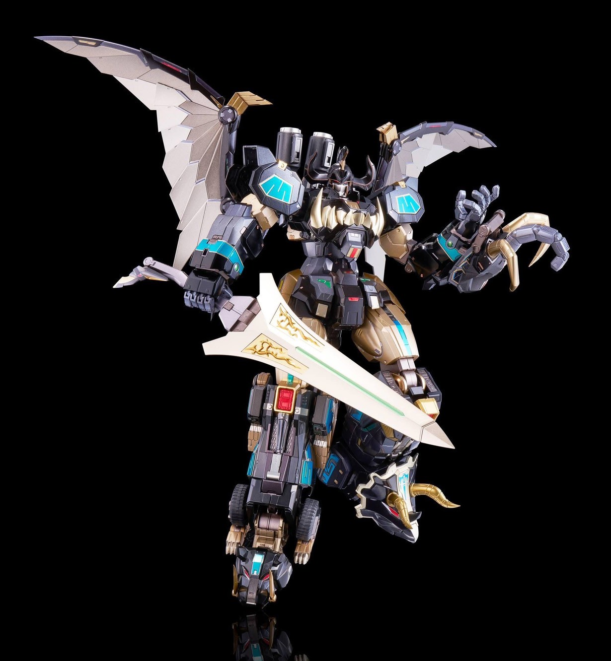 *Limited 1,000 pcs Worldwide* [Go! Kara Kuri Combine] Dino Megazord (Black Limited Edition) by Flame Toys