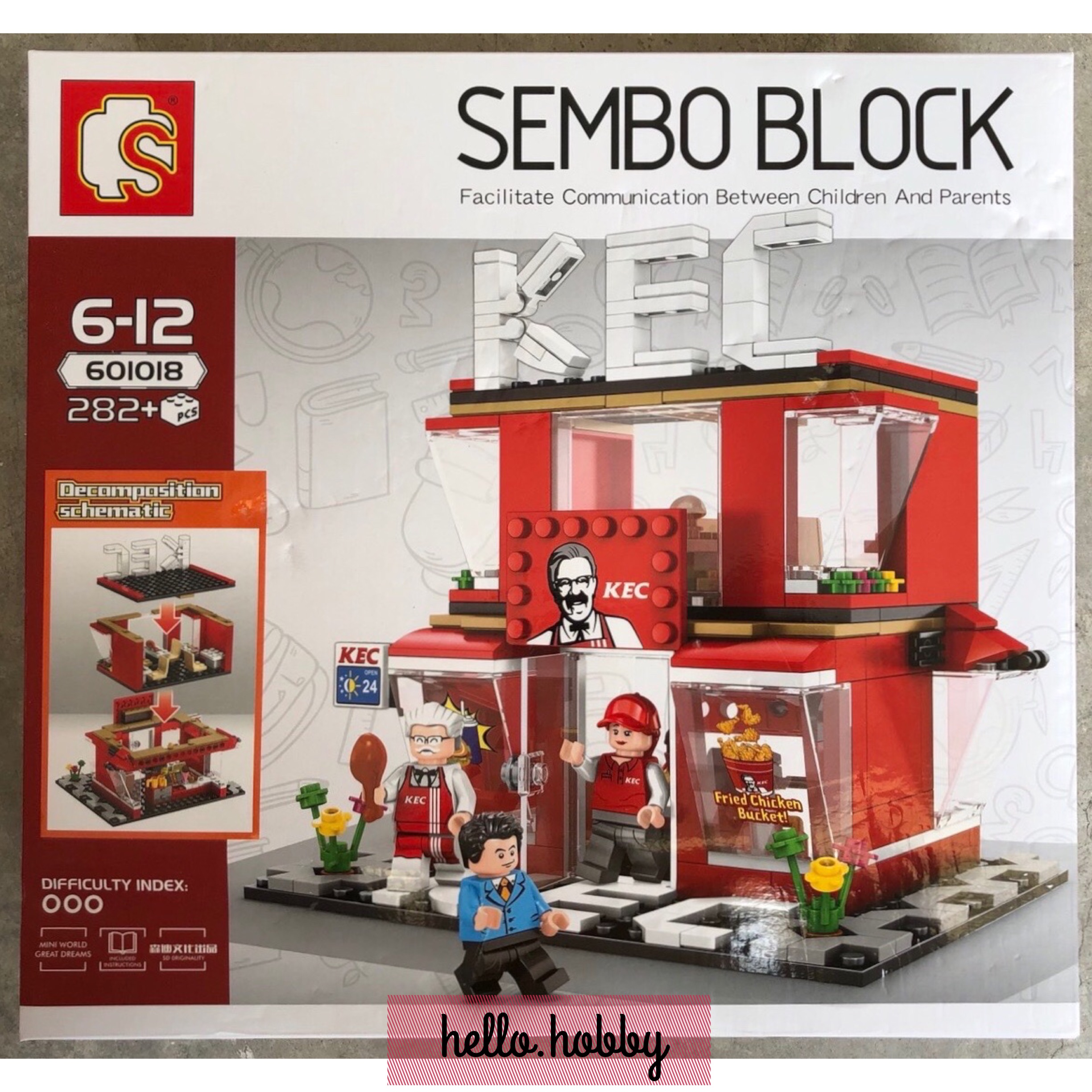 Sembo Block - 601018 KFC 282pcs