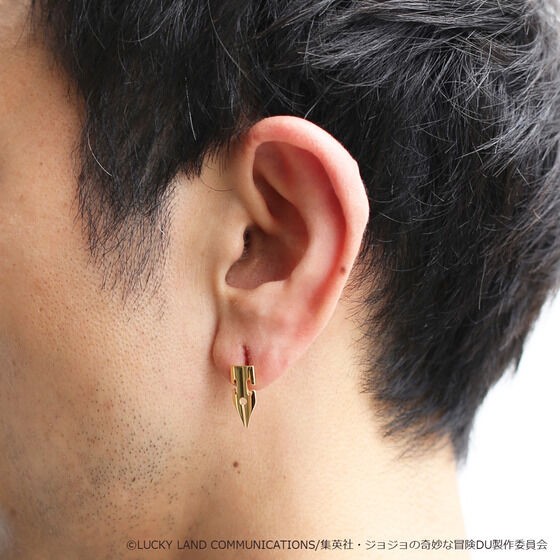 PRE-ORDER : [JAM HOME MADE Collaboration] JoJo's Bizarre Adventure: Diamond is unbreakable Rohan Kishibe G Pen Motif Earring (for one ear)
